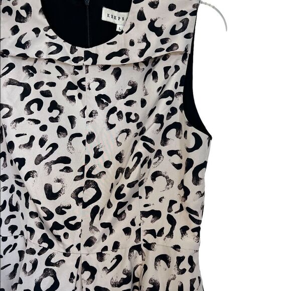 Keepsake The Label Cream/Black Leopard Chasing Love Mini Dress - Picture 7 of 10